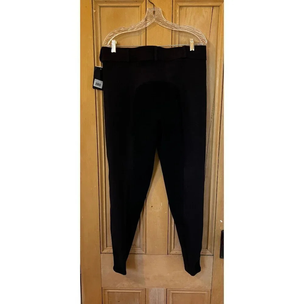 Dover Saddlery Womens Basic II Breech Knee Patch Riding Pants 34R Black AN NWT - Picture 9 of 10